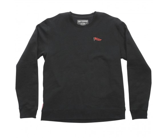 Fasthouse, Flag Crew Neck Pullover, VUXEN, S, SVART